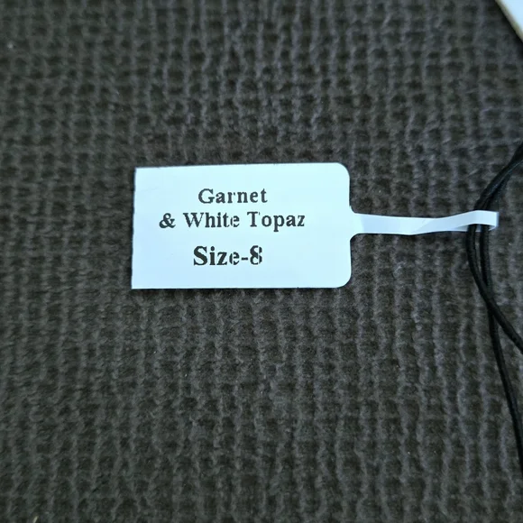 Shivam Garnet Cluster with White Topaz Ring💍 - NWT - Picture 6 of 16